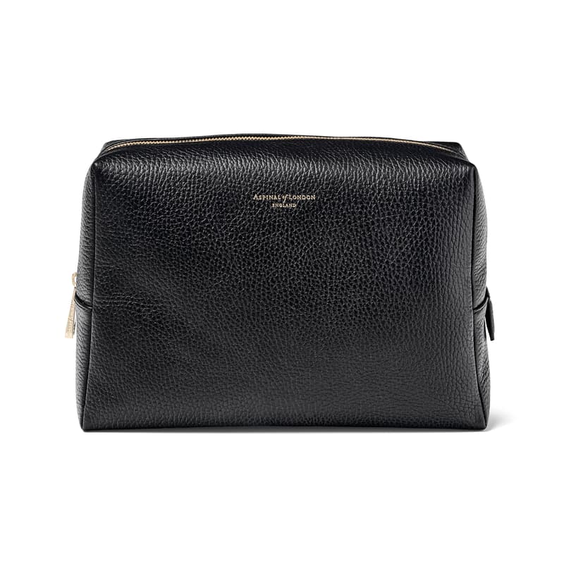 Toiletry Bag in Black Pebble
