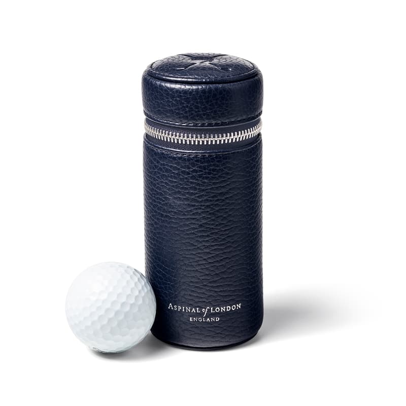 Golf Ball Holder in Navy Pebble