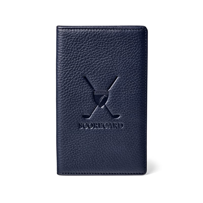 Golf Scorecard Holder in Navy Pebble