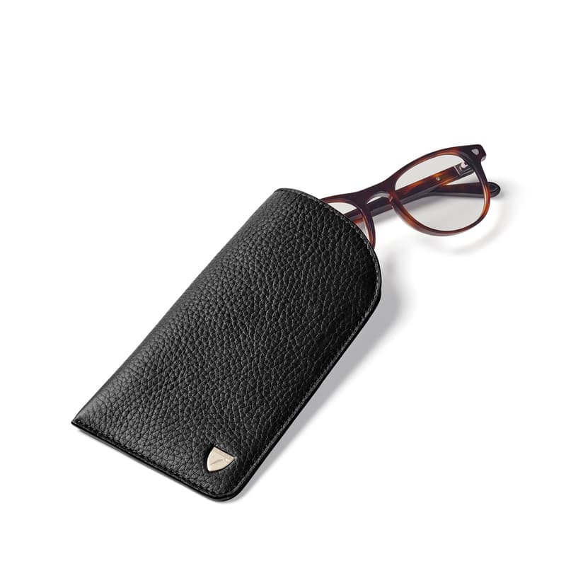 Glasses Case in Black Pebble