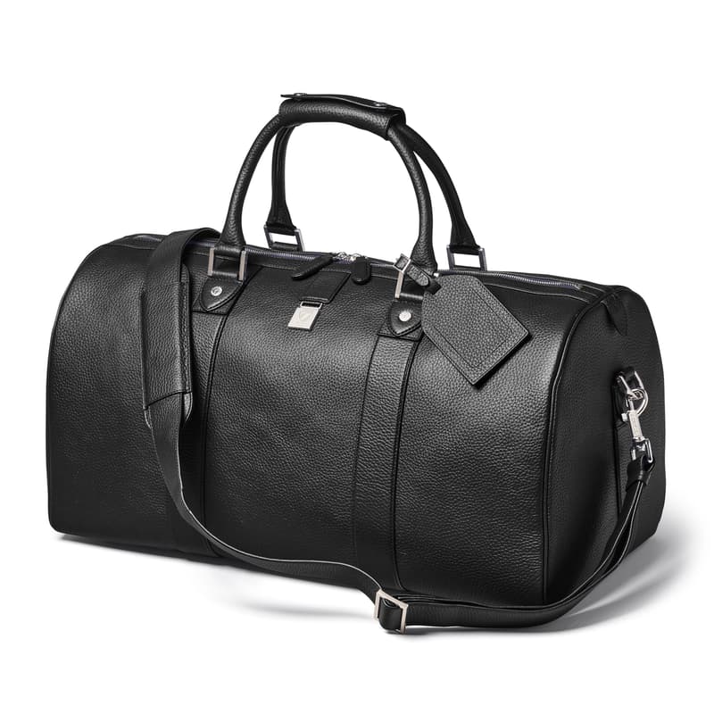 Boston Duffle Travel Bag in Black Pebble