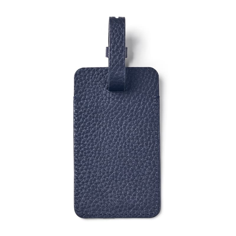 Luggage Tag in Navy Pebble