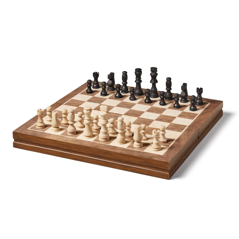 Foldable Wooden Chess Set