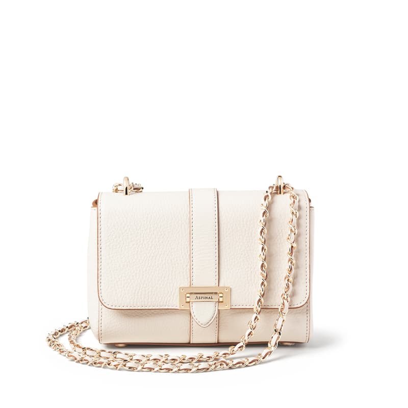 Lottie Bag in Ivory Pebble