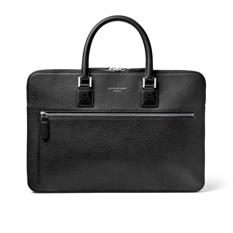 Connaught Folio in Black Pebble