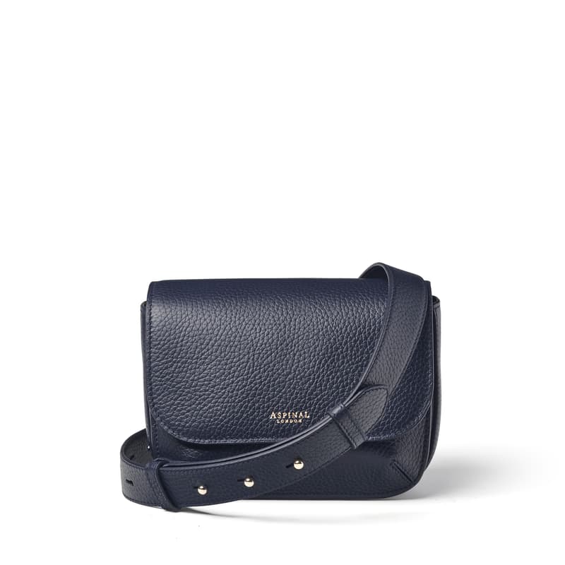 Ella Crossbody Bag in Navy Pebble