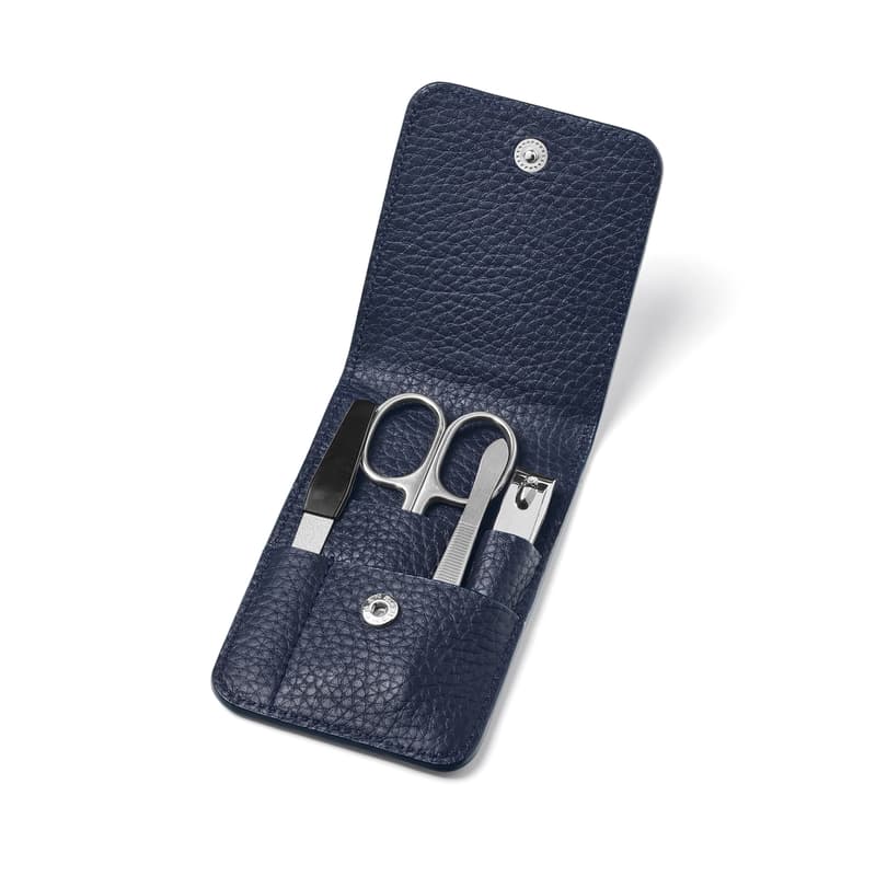 Manicure Set in Navy Pebble