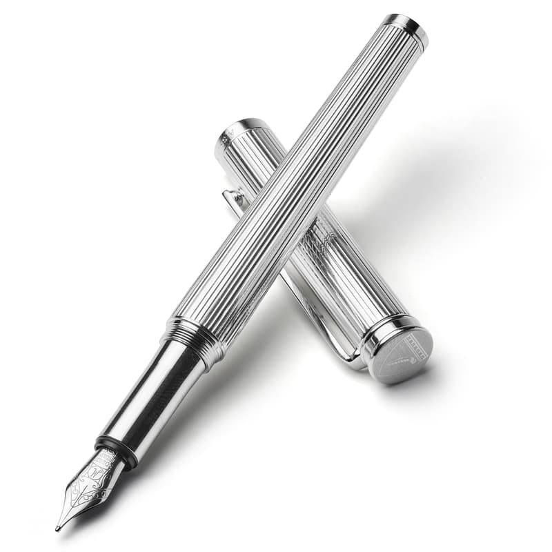 Regent Fountain Pen in Sterling Silver 925