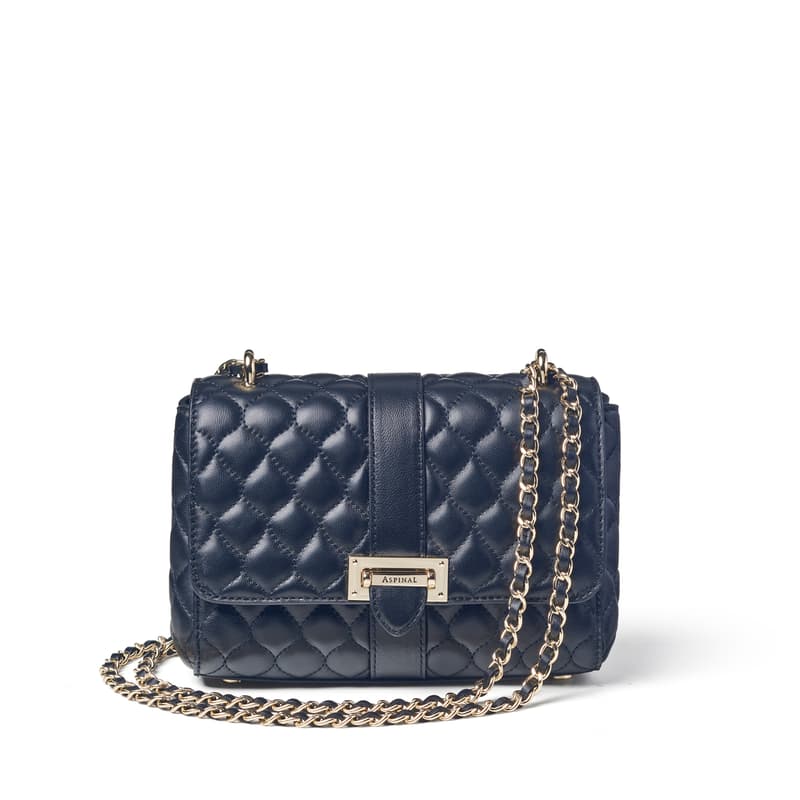 Lottie Bag in Navy Nappa