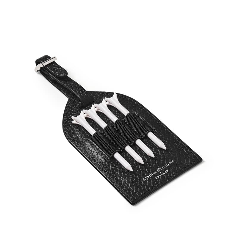 Golf Tee Holder in Black Pebble