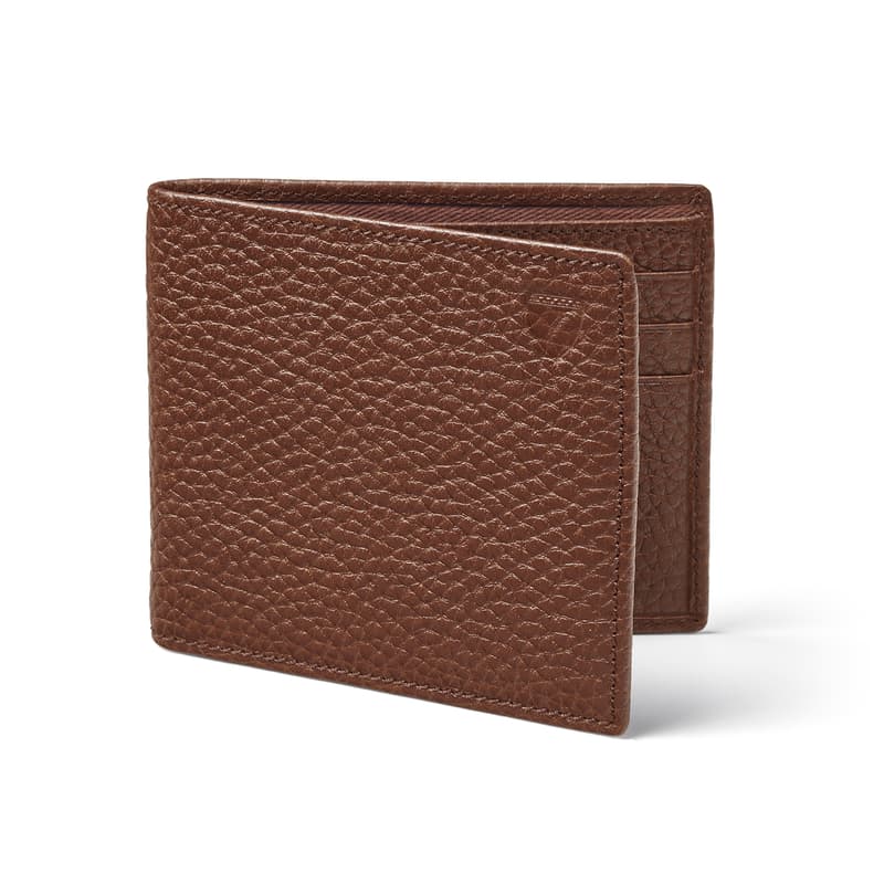 Billfold RFID Wallet in Tobacco Pebble