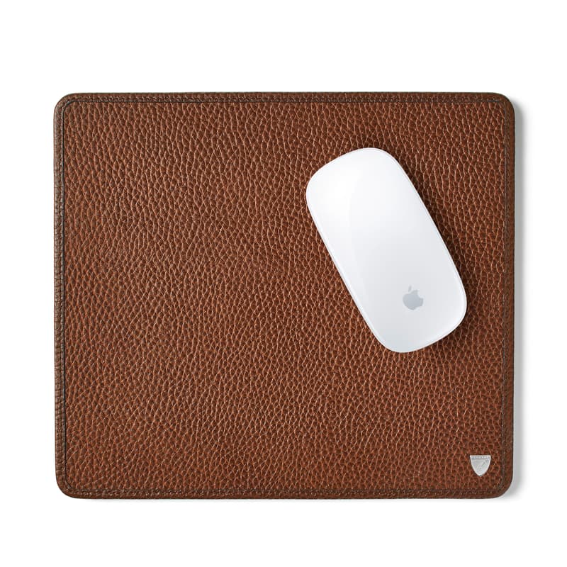 Mouse Pad in Tobacco Pebble