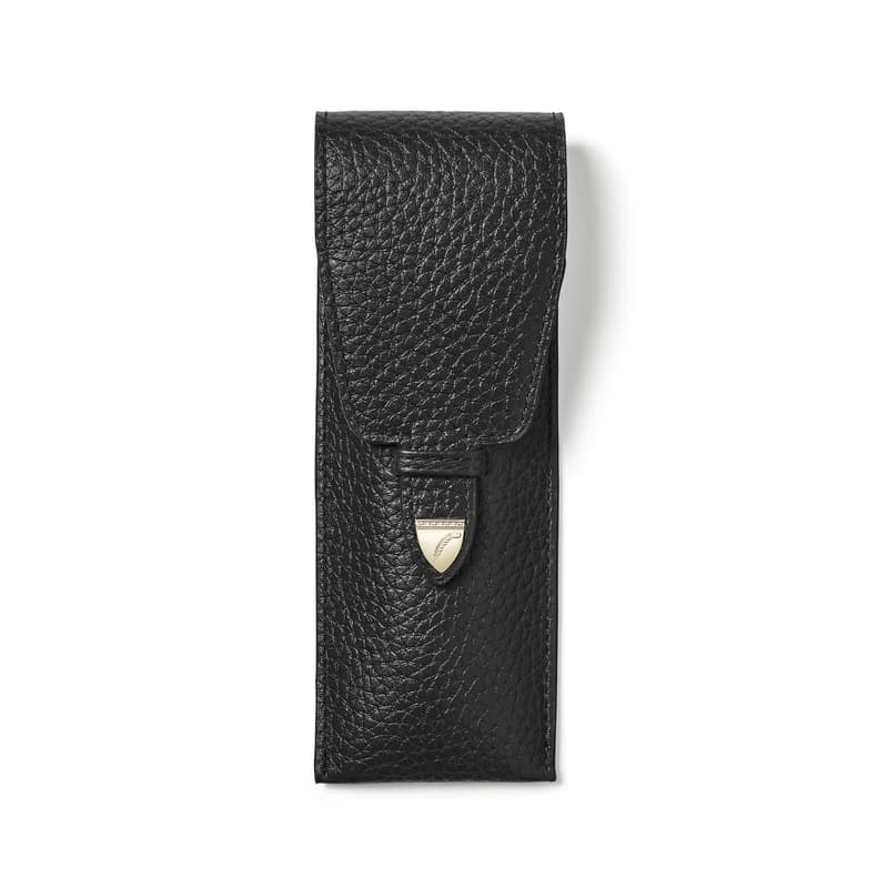 Pen Case in Black Pebble