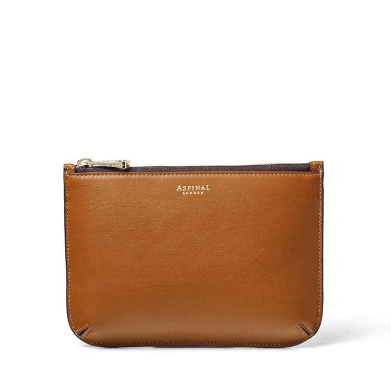 Medium Ella Pouch in Smooth Tan