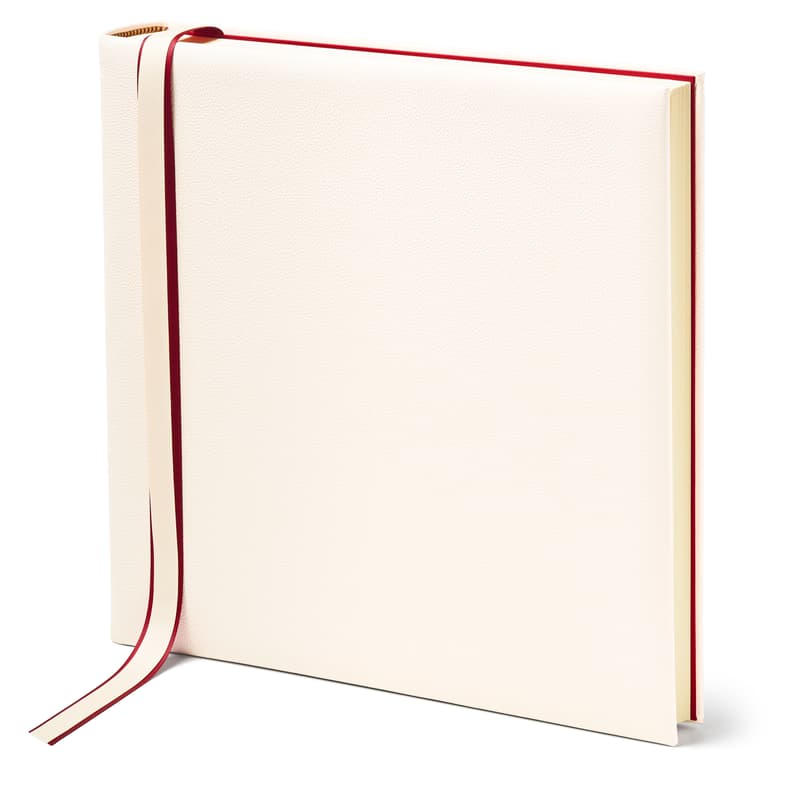 14" Plain Wedding Photo Album in Off-White