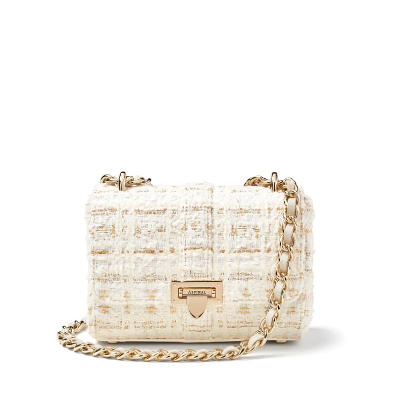 Lottie Bag in Ivory Boucle