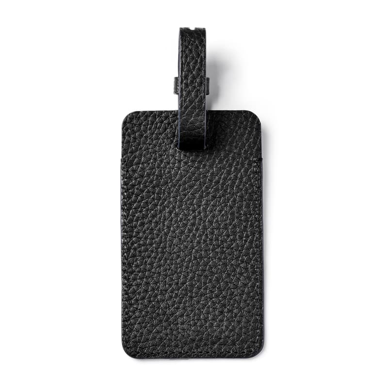 Luggage Tag in Black Pebble