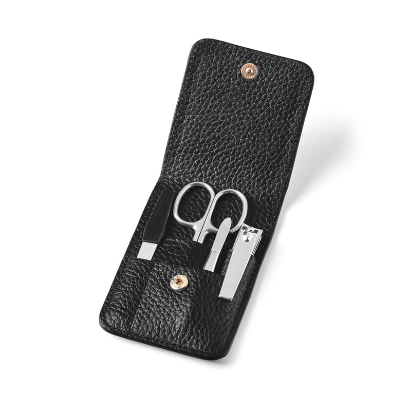 Manicure Set in Black Pebble