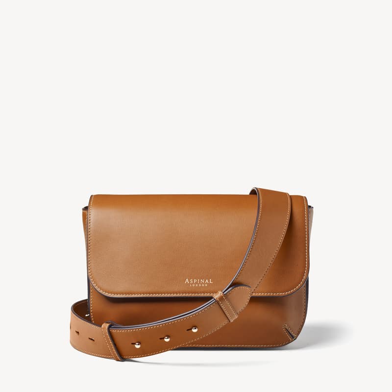 Ella Grande Crossbody Bag in Smooth Tan