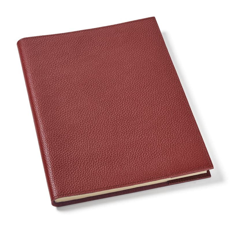 A4 Refillable Journal in Merlot Pebble