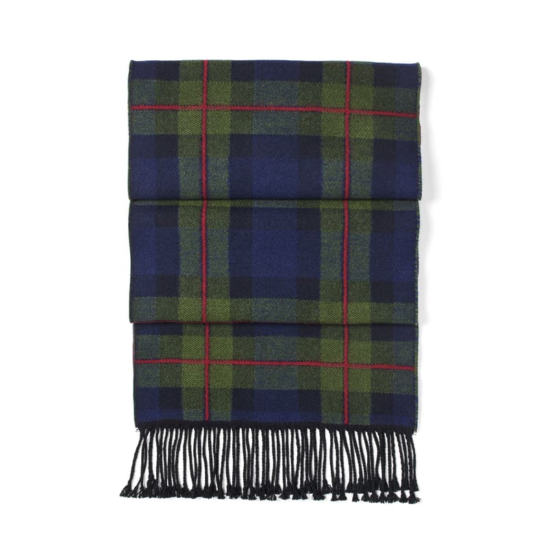 Premium Merino Wool Oversized Scarf in House of Aspinal Tartan