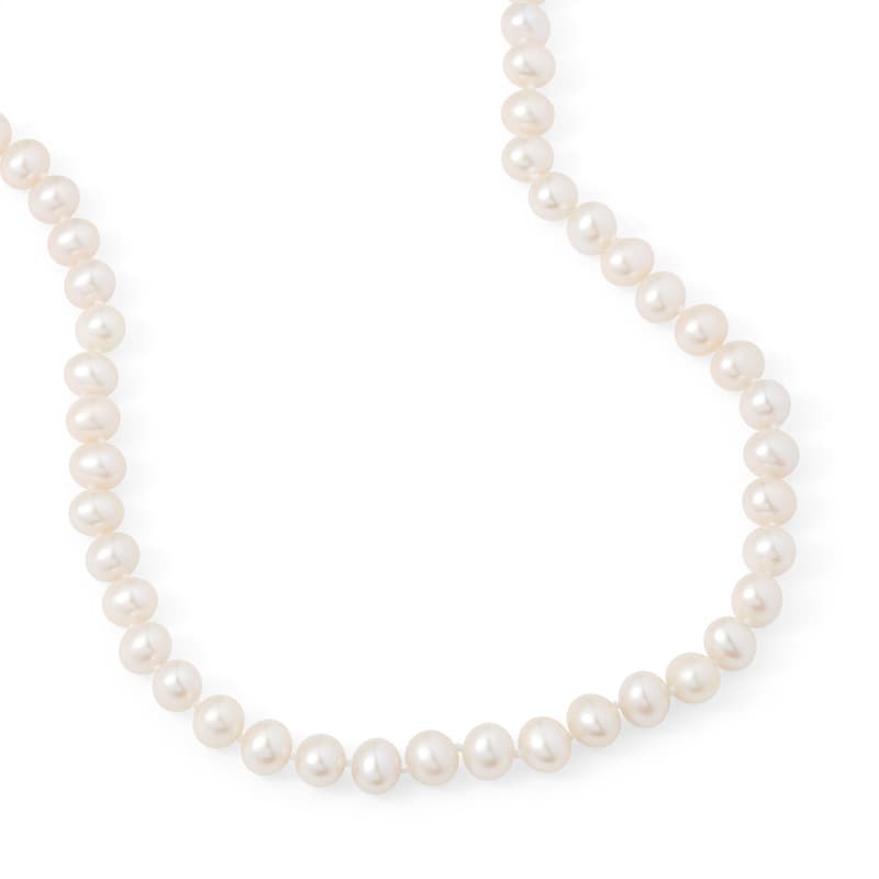 Freshwater Pearl Necklace set in 9ct Yellow Gold