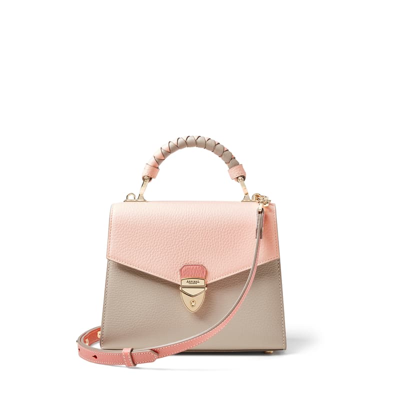 Midi Mayfair 2 Bag in Cloud, Rose & Cherry Blossom Pebble