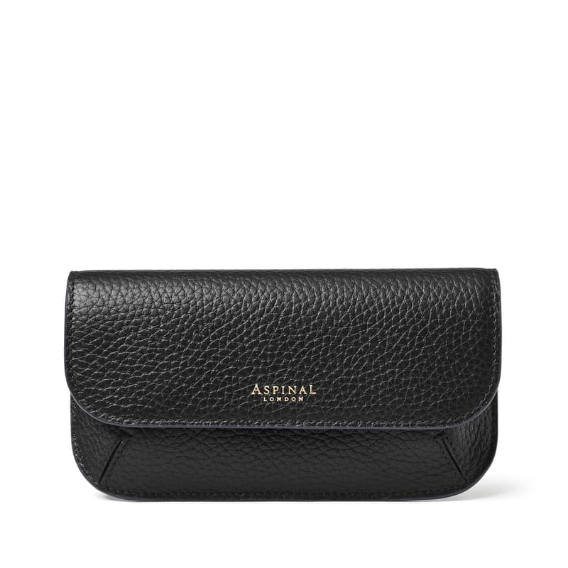 Ella Sunglasses Case in Black Pebble