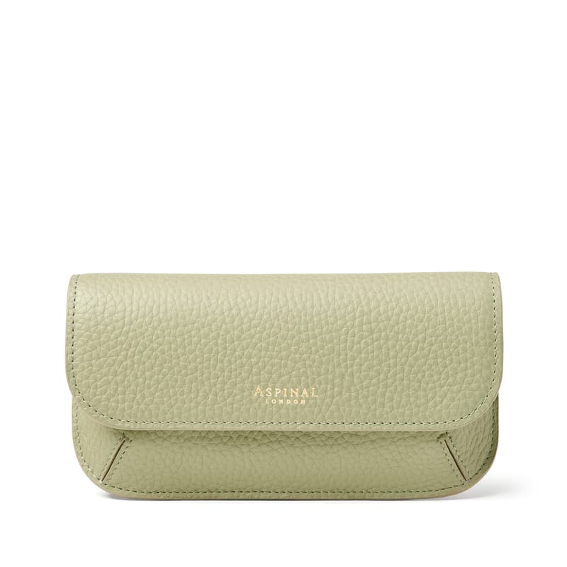 Ella Sunglasses Case in Pistachio Pebble