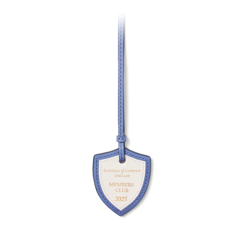 Members Club Tag in Capri Blue & Smooth Chalk White