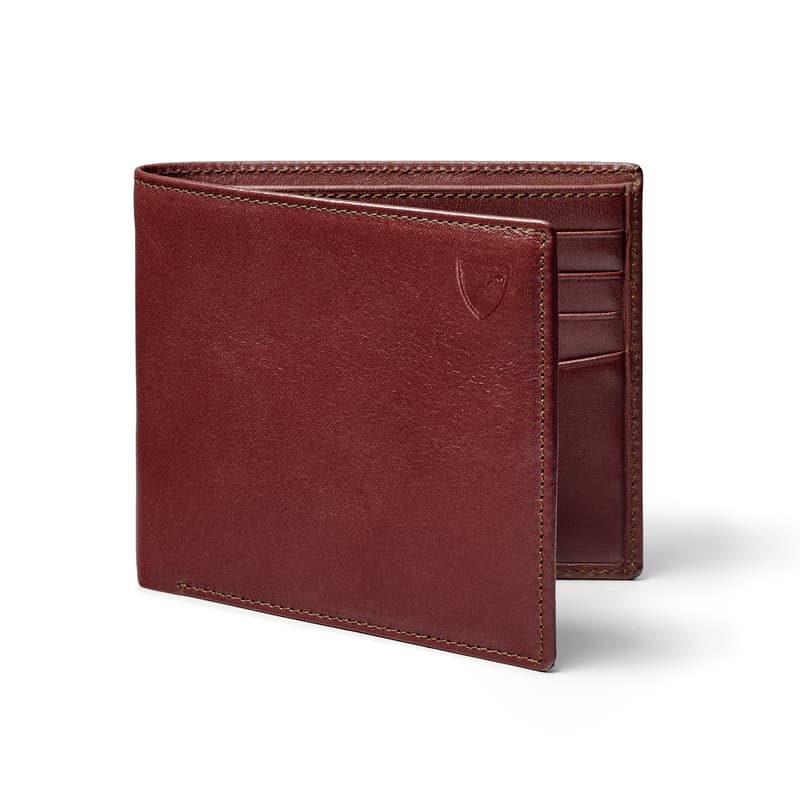 8 Card Billfold Wallet in Smooth Cognac
