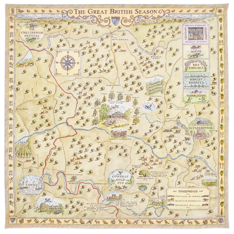 The Great British Season Silk Scarf