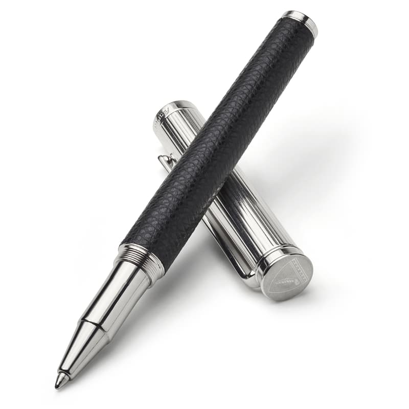 Ballpoint Pen in Black Soft Saffiano