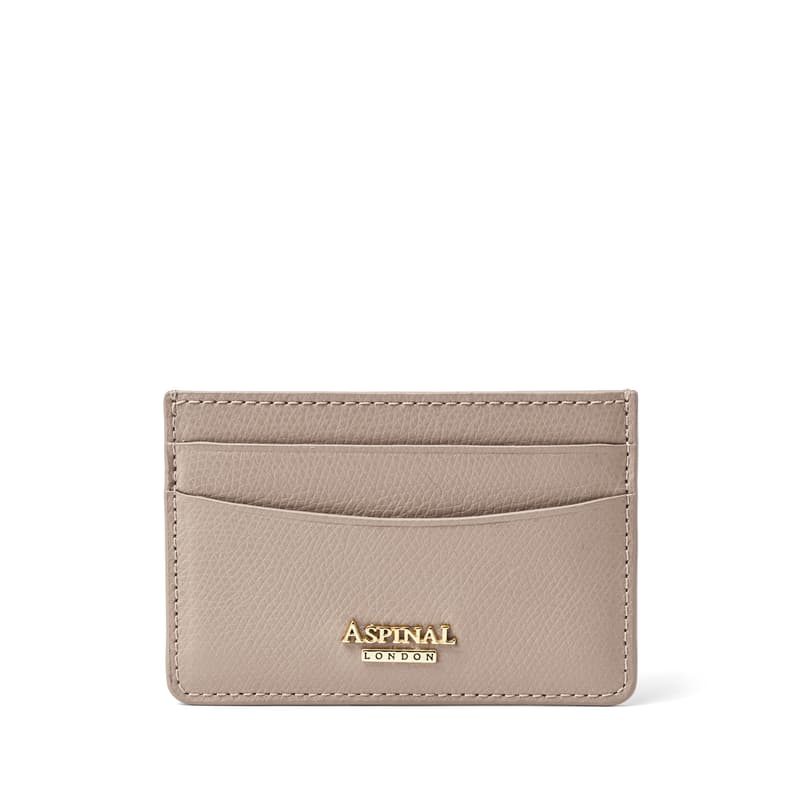 Slim Credit Card Holder in Moleskin Soft Saffiano