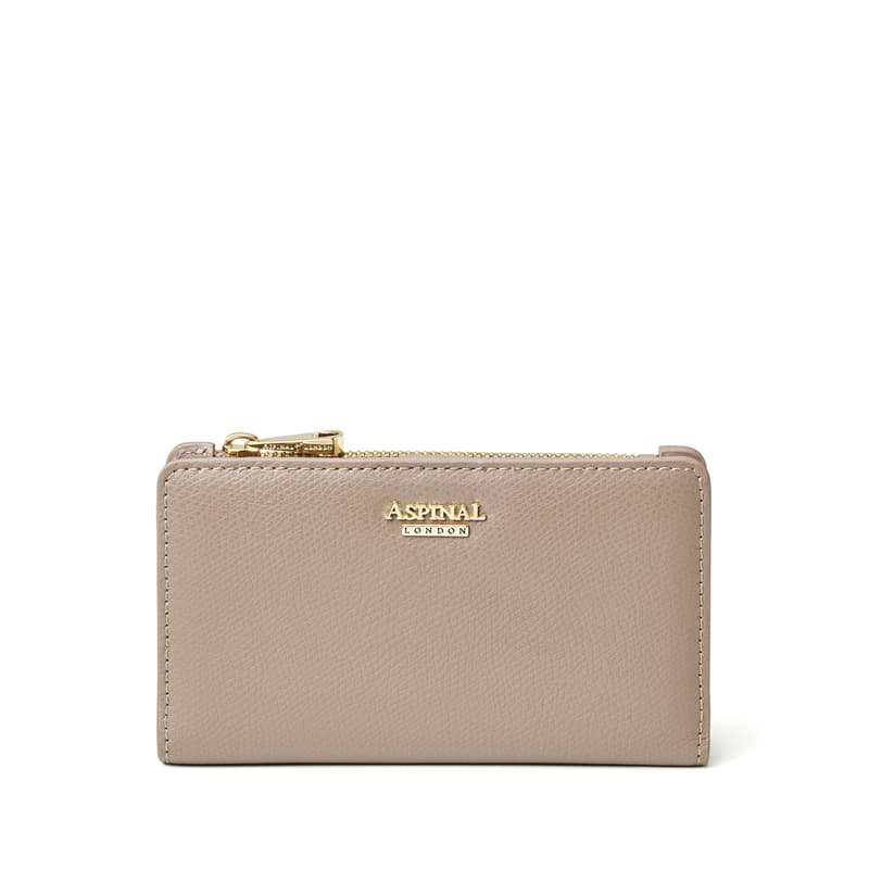 Mayfair Coin & Card Wallet in Moleskin Soft Saffiano
