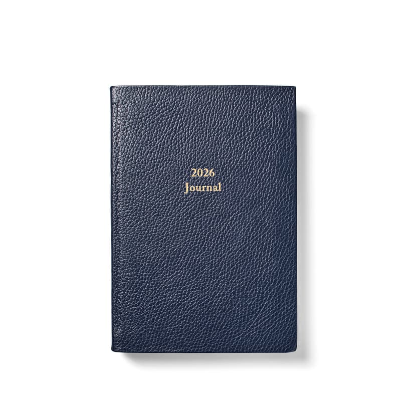 2026 A5 Journal Diary in Navy Pebble