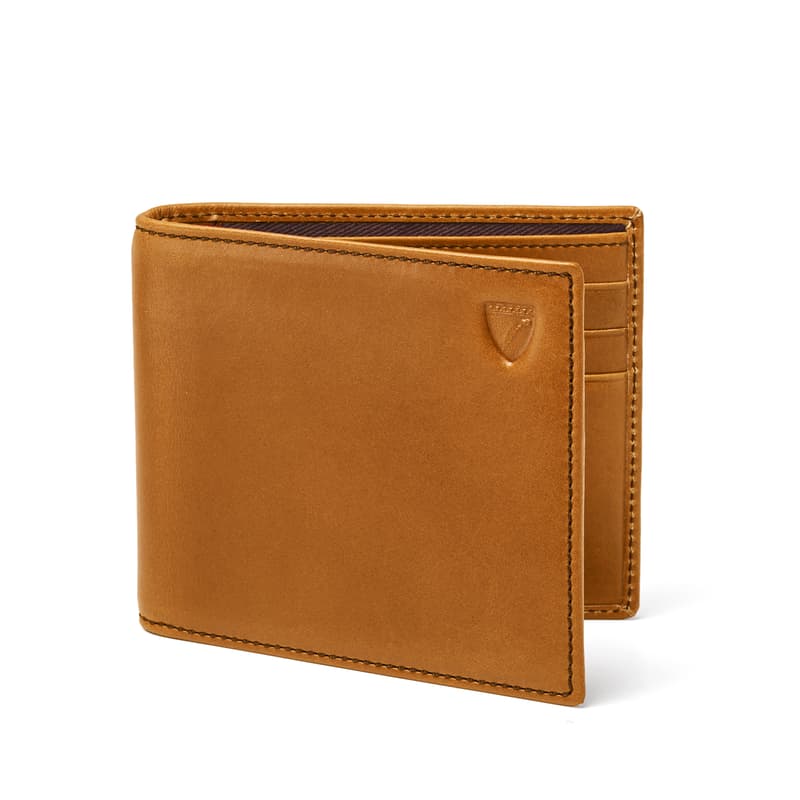 Billfold RFID Wallet in Smooth English Tan