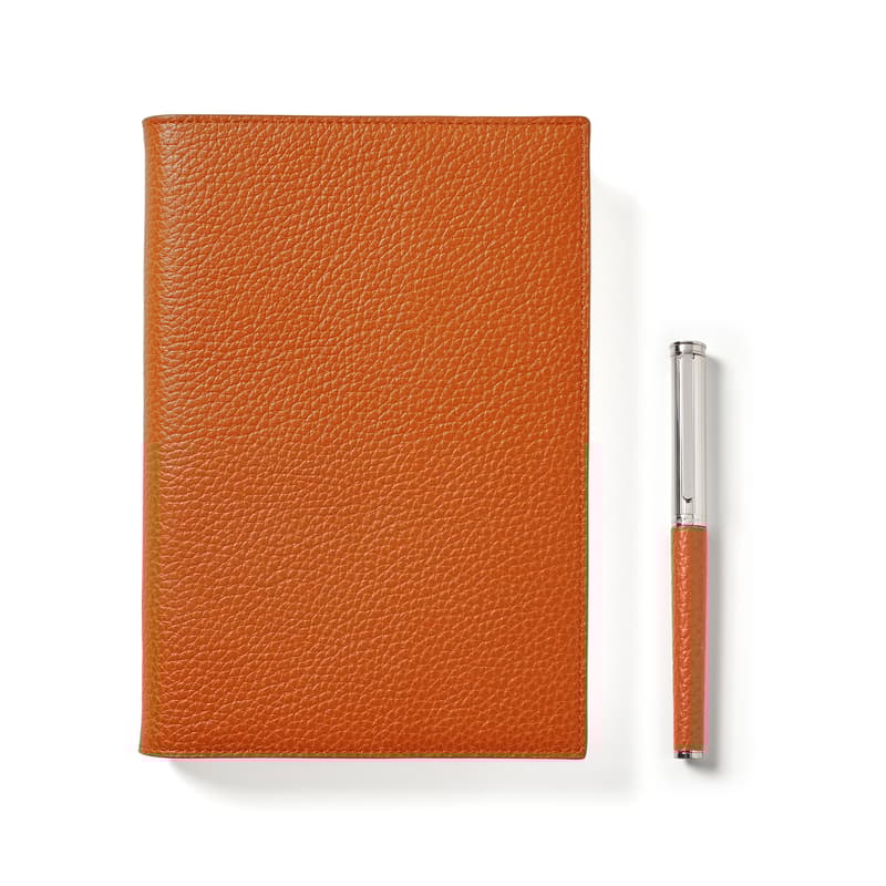 A5 Refillable Journal & Pen Set in Marmalade Pebble