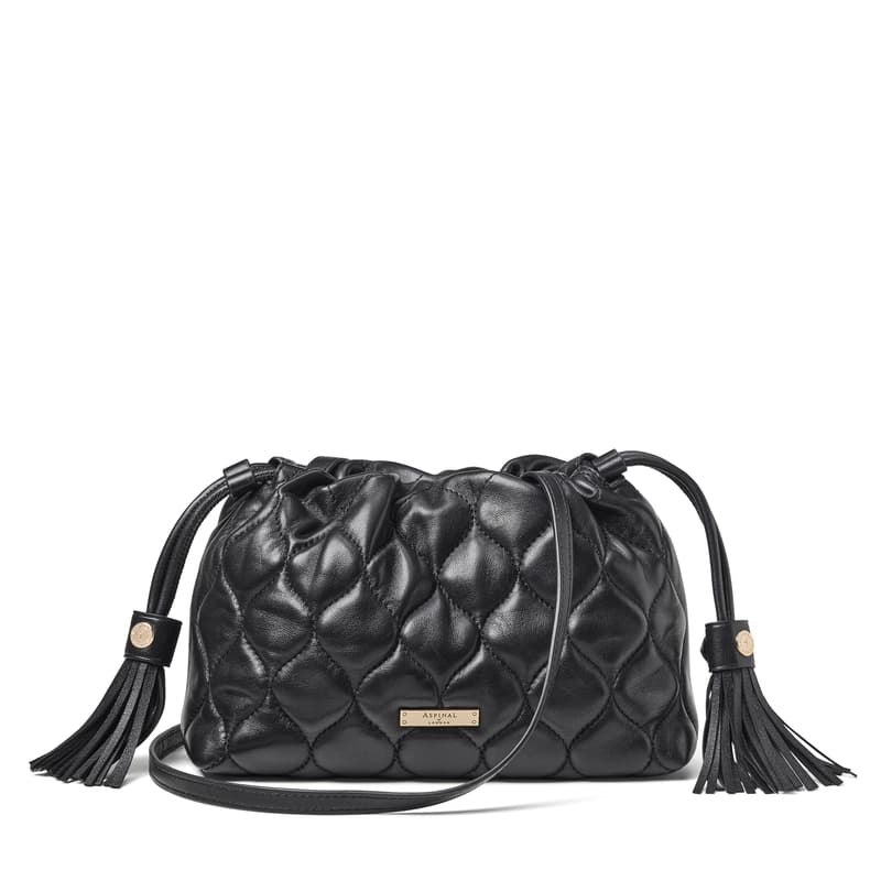 Amelia in Black Quilted Nappa