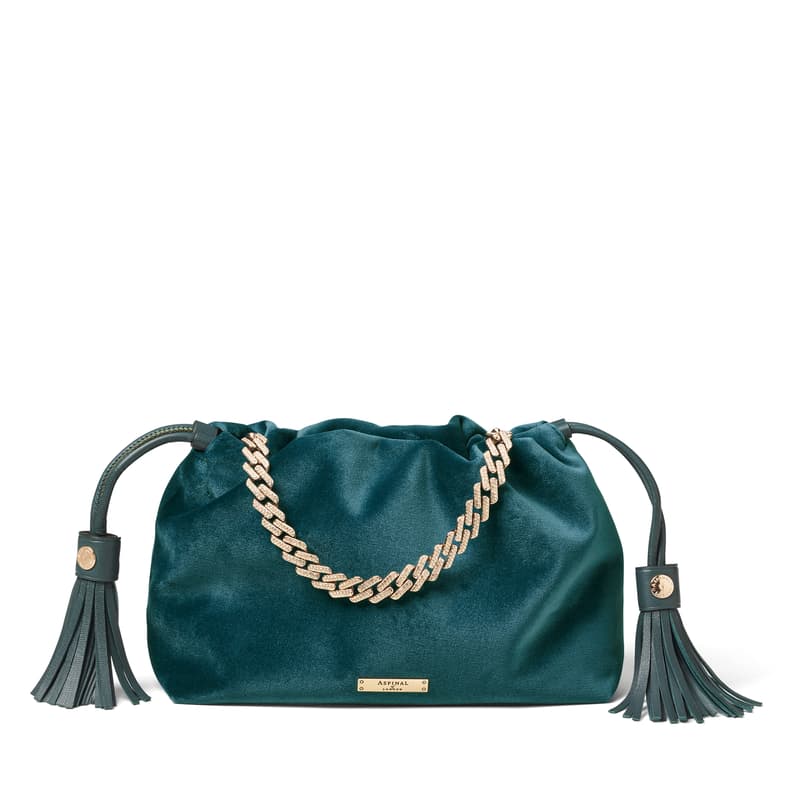 Amelia in Peacock Blue Velvet