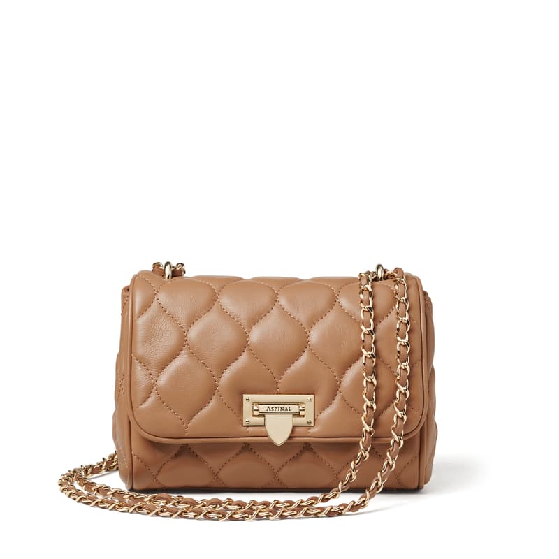 Lottie in Caramel Quilted Nappa