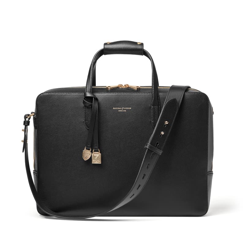 The Brook Street in Black Soft Saffiano