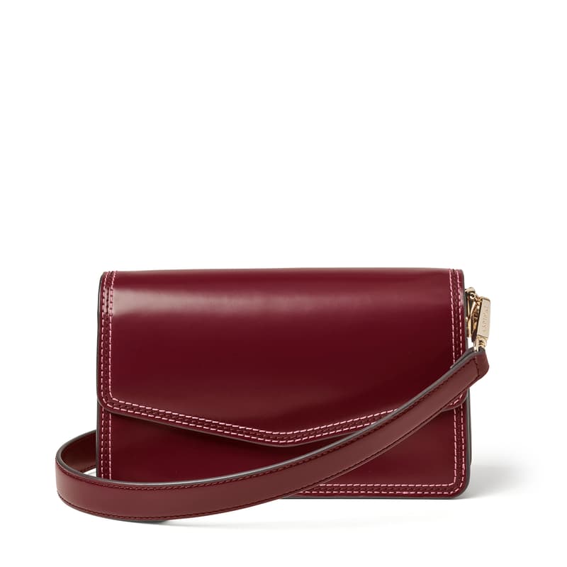 Eliza Clutch in Smooth Merlot