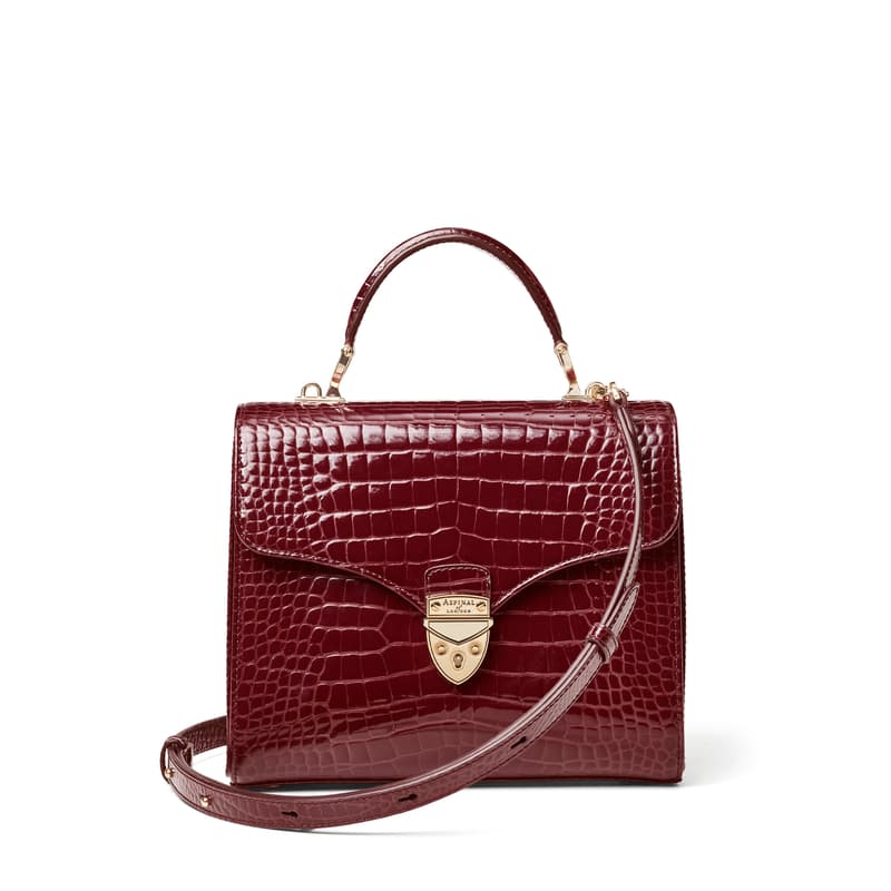 Mayfair in Merlot Patent Croc