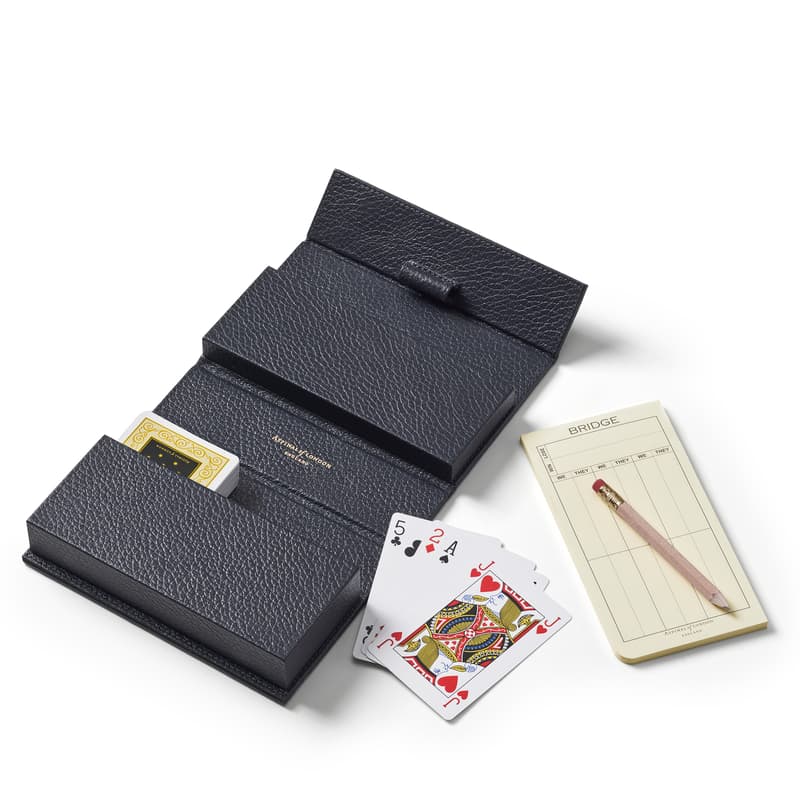 Bridge Set in Navy Pebble