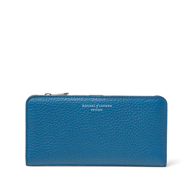 Mayfair Large Credit Card Wallet in Topaz Pebble