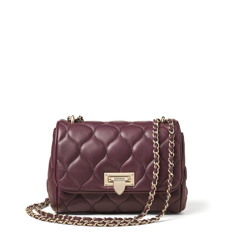 Lottie in Fig Quilted Nappa