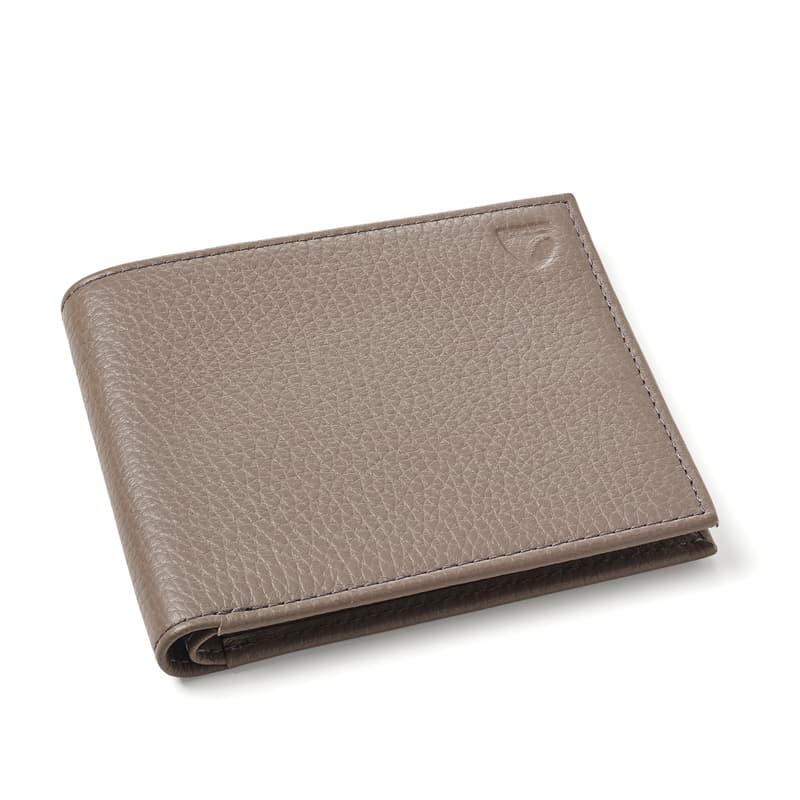 8 Card Billfold Wallet in Warm Grey Pebble