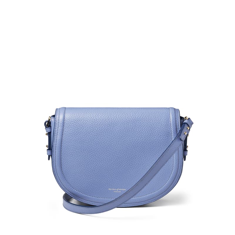 Stella Satchel Crossbody in Capri Blue Pebble