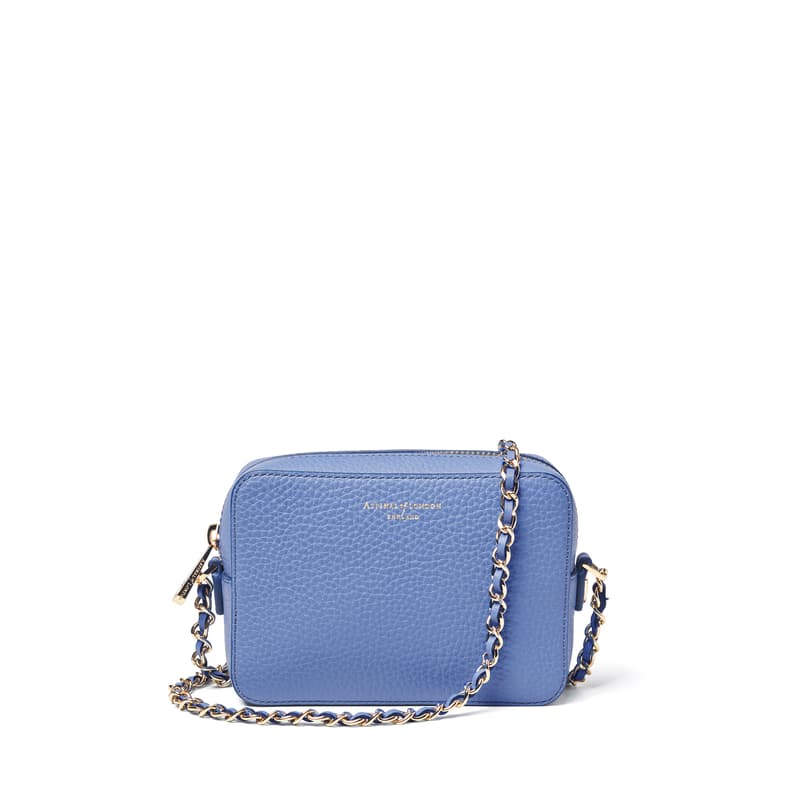 Milly Crossbody Bag in Capri Blue Pebble